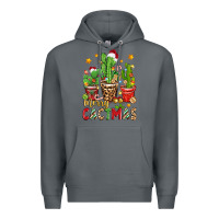 Rock christmas cactus merry cactmas Premium Hoodie - Zillion Design Studio