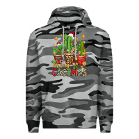 Slate Camo christmas cactus merry cactmas Premium Hoodie - Zillion Design Studio