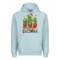 Blue Mist christmas cactus merry cactmas Premium Hoodie - Zillion Design Studio