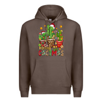 Coffee christmas cactus merry cactmas Premium Hoodie - Zillion Design Studio