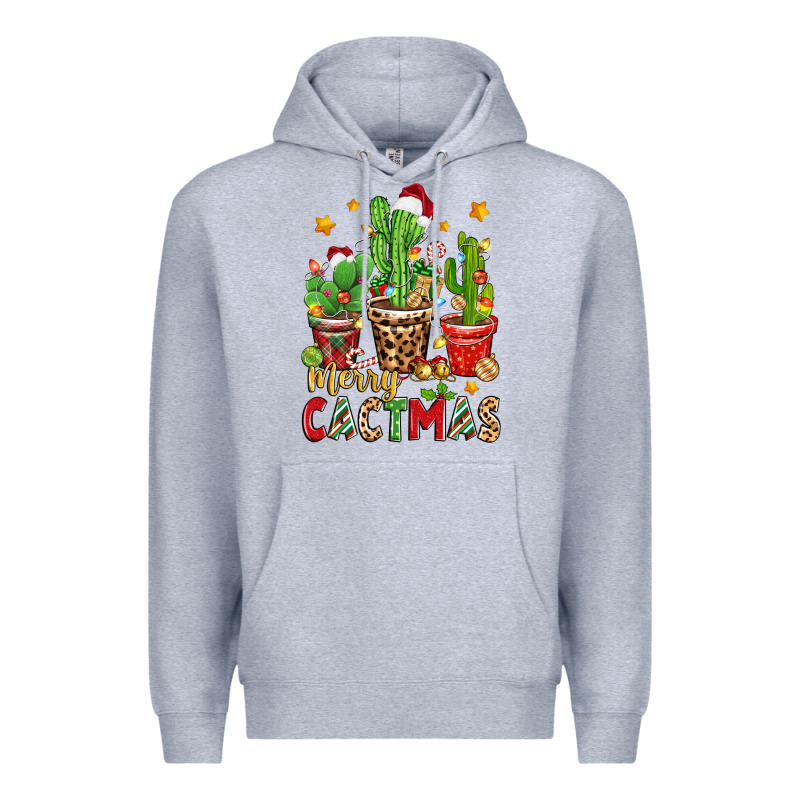 Christmas Cactus Merry Cactmas Premium Hoodie by Zillion Design Studio | Teevron