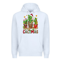 White christmas cactus merry cactmas Premium Hoodie - Zillion Design Studio