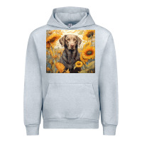 Heather Grey labrador retriever Urban Hoodie - Unal Design