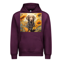Mauve Wine labrador retriever Urban Hoodie - Unal Design