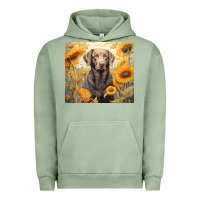 Pigment Oil Green labrador retriever Urban Hoodie - Unal Design