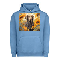 Pigment Pebble Blue labrador retriever Urban Hoodie - Unal Design