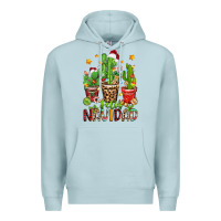 Blue Mist christmas cactus feliz navidad Premium Hoodie - Zillion Design Studio