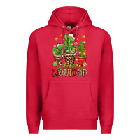 Cardinal christmas cactus feliz navidad Premium Hoodie - Zillion Design Studio