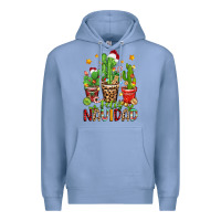 Colony Blue christmas cactus feliz navidad Premium Hoodie - Zillion Design Studio