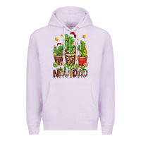 Lilac christmas cactus feliz navidad Premium Hoodie - Zillion Design Studio