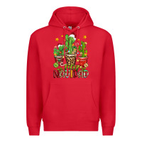 Red christmas cactus feliz navidad Premium Hoodie - Zillion Design Studio