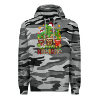 Slate Camo christmas cactus feliz navidad Premium Hoodie - Zillion Design Studio