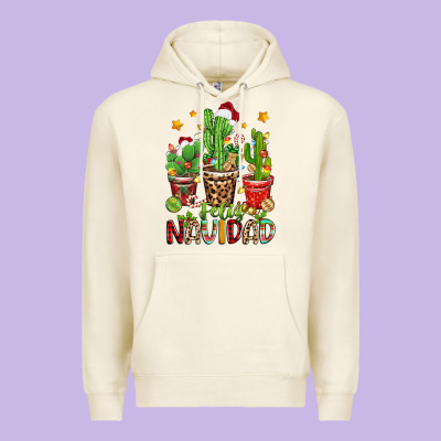 Premium Hoodie christmas cactus feliz navidad