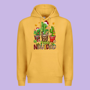 Christmas Cactus Feliz Navidad Premium Hoodie Designed By Zillion Design Studio