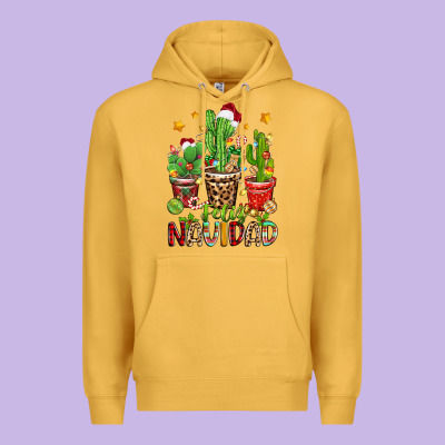 Premium Hoodie christmas cactus feliz navidad