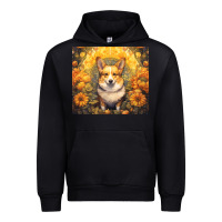 Black pembroke welsh corgi Urban Hoodie - Unal Design