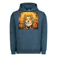 Pigment Midnight Navy pembroke welsh corgi Urban Hoodie - Unal Design