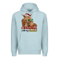 Cow And Calves Christmas With My Family Premium Hoodie | Teevron