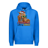 True Royal Cow and Calves Christmas with My Family Premium Hoodie - RanaPortraitStore