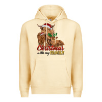 Pina Colada Cow and Calves Christmas with My Family Premium Hoodie - RanaPortraitStore