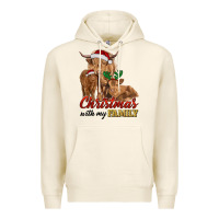 Tofu Cow and Calves Christmas with My Family Premium Hoodie - RanaPortraitStore