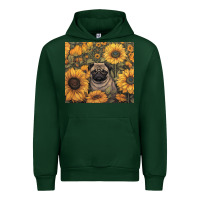 Foreset Green pug Urban Hoodie - Unal Design