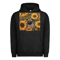 Pigment Black pug Urban Hoodie - Unal Design