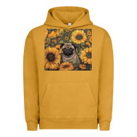 Pigment Peanut Butter pug Urban Hoodie - Unal Design