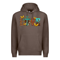 Coffee love with cross Premium Hoodie - texasbilliewilder
