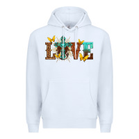 White love with cross Premium Hoodie - texasbilliewilder