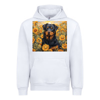 White rotweiler Urban Hoodie - Unal Design