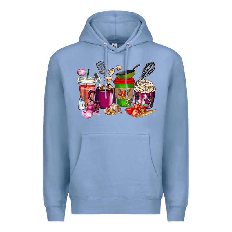 Lunch Lady Coffee Cups Premium Hoodie by texasbilliewilder | Teevron