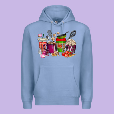 Premium Hoodie lunch lady coffee cups