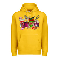Lemon lunch lady coffee cups Premium Hoodie - texasbilliewilder