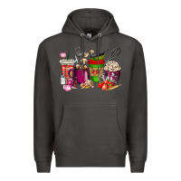 Smoke lunch lady coffee cups Premium Hoodie - texasbilliewilder