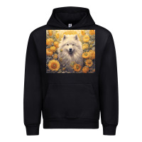 Black samoyed Urban Hoodie - Unal Design