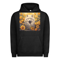 Pigment Black samoyed Urban Hoodie - Unal Design