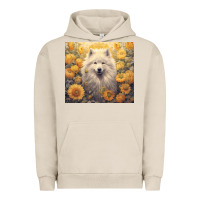 Pigment French Oak samoyed Urban Hoodie - Unal Design