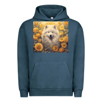 Pigment Midnight Navy samoyed Urban Hoodie - Unal Design