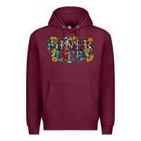 Burgundy miner life Premium Hoodie - texasbilliewilder