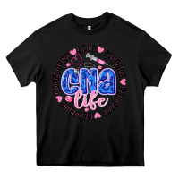 Black CNA Life Heavy Core Tee - CowhideDigitalArt
