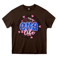 Chocolate Brown CNA Life Heavy Core Tee - CowhideDigitalArt