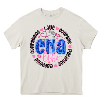 Cream CNA Life Heavy Core Tee - CowhideDigitalArt