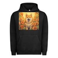 Pigment Black shiba inu Urban Hoodie - Unal Design