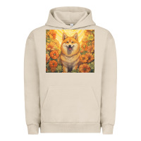 Pigment French Oak shiba inu Urban Hoodie - Unal Design