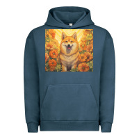 Pigment Midnight Navy shiba inu Urban Hoodie - Unal Design