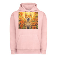 Pigment Salmon shiba inu Urban Hoodie - Unal Design