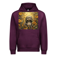 Mauve Wine shih tzu Urban Hoodie - Unal Design