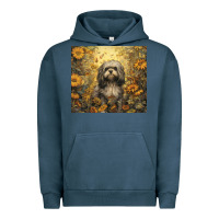 Pigment Midnight Navy shih tzu Urban Hoodie - Unal Design