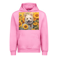 Fuchsia Pink westie Urban Hoodie - Unal Design